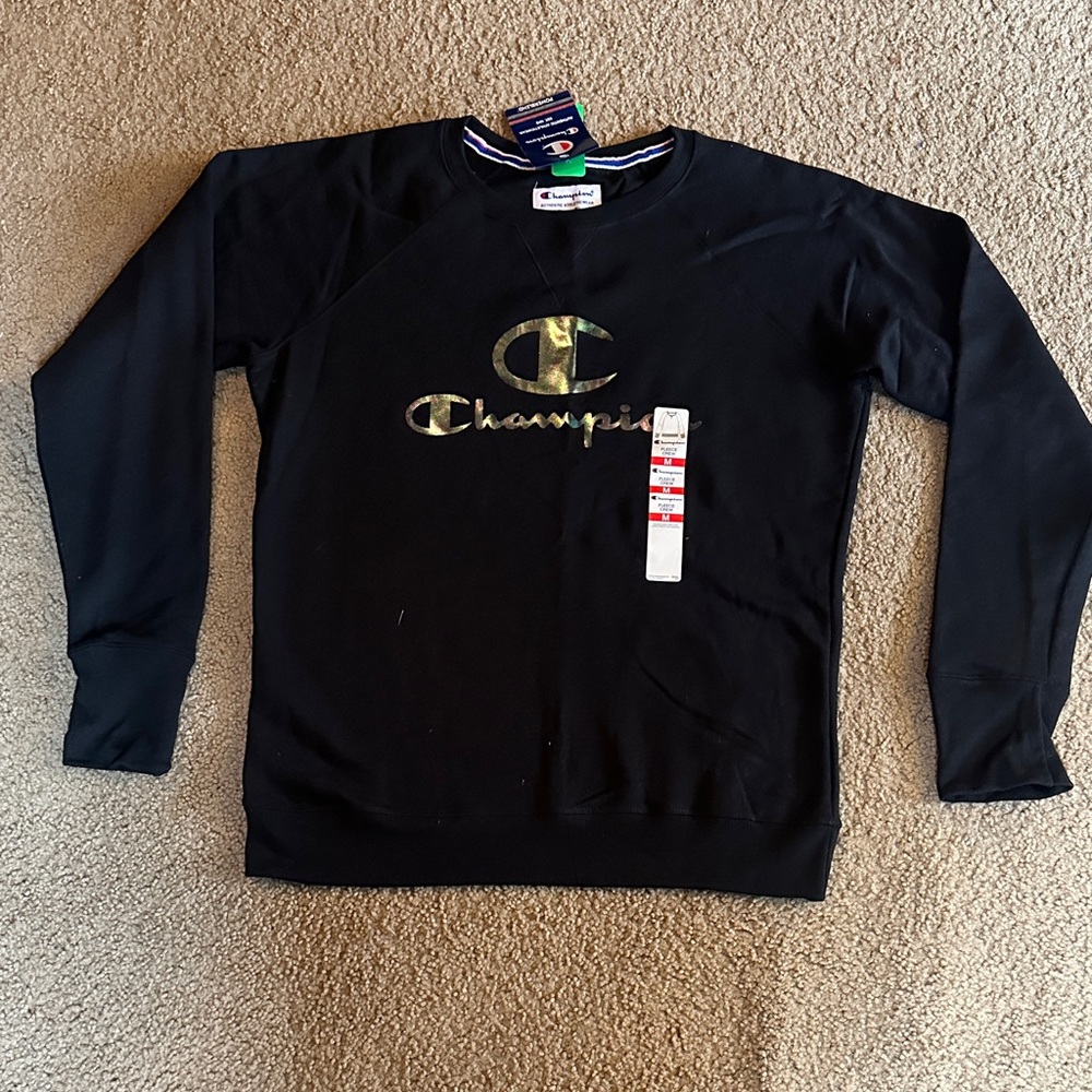 Champion Black Crewneck Sweater for Women
